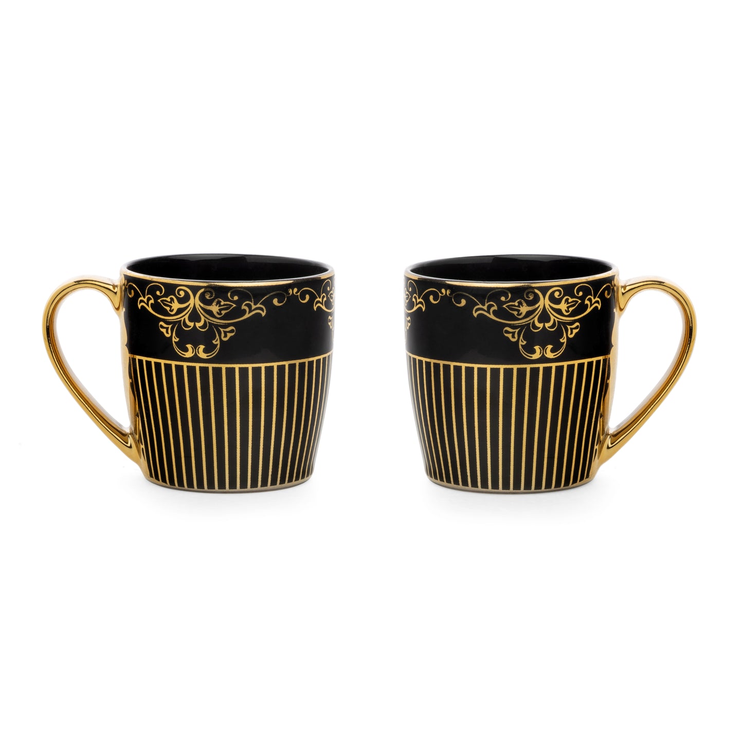 Clay Craft Alton Ebony DLX Coffee & Tea Mugs Set of 6 (E656)