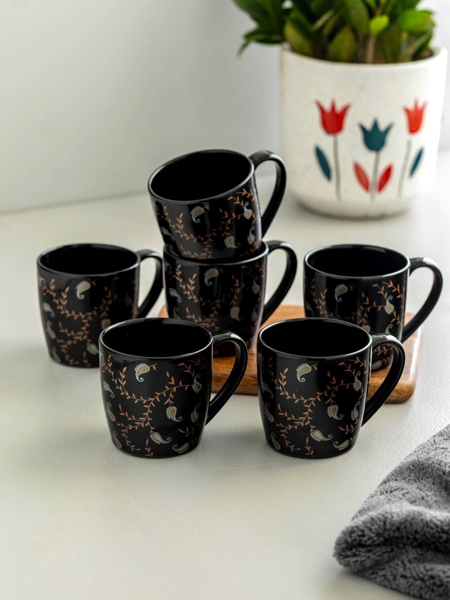 Clay Craft Alton Casper Coffee & Tea Mugs Set of 6 (C401)