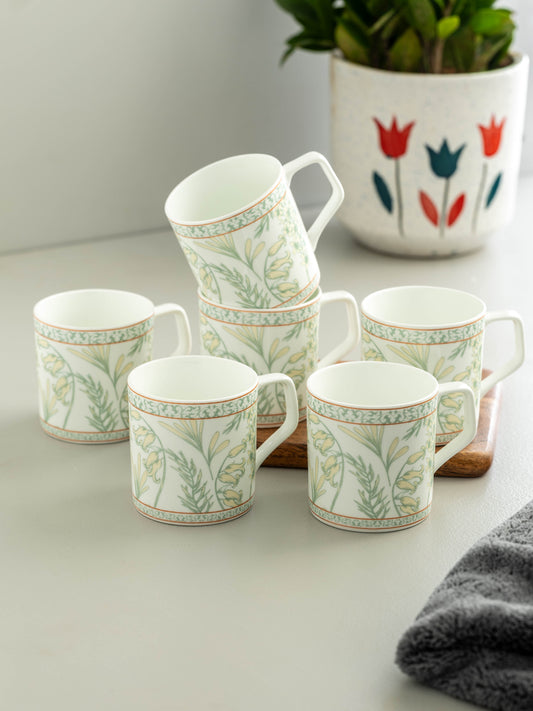 Clay Craft Director Coffee & Tea Mugs, 200ml, Set of 6 (H378)
