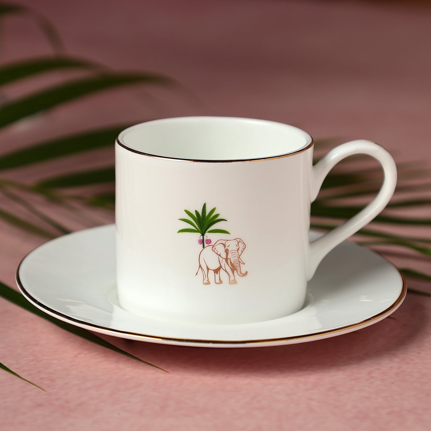 JCPL Luke Pristine Cup & Saucer, Set of 12 (6 Cups + 6 Saucers), (P408)