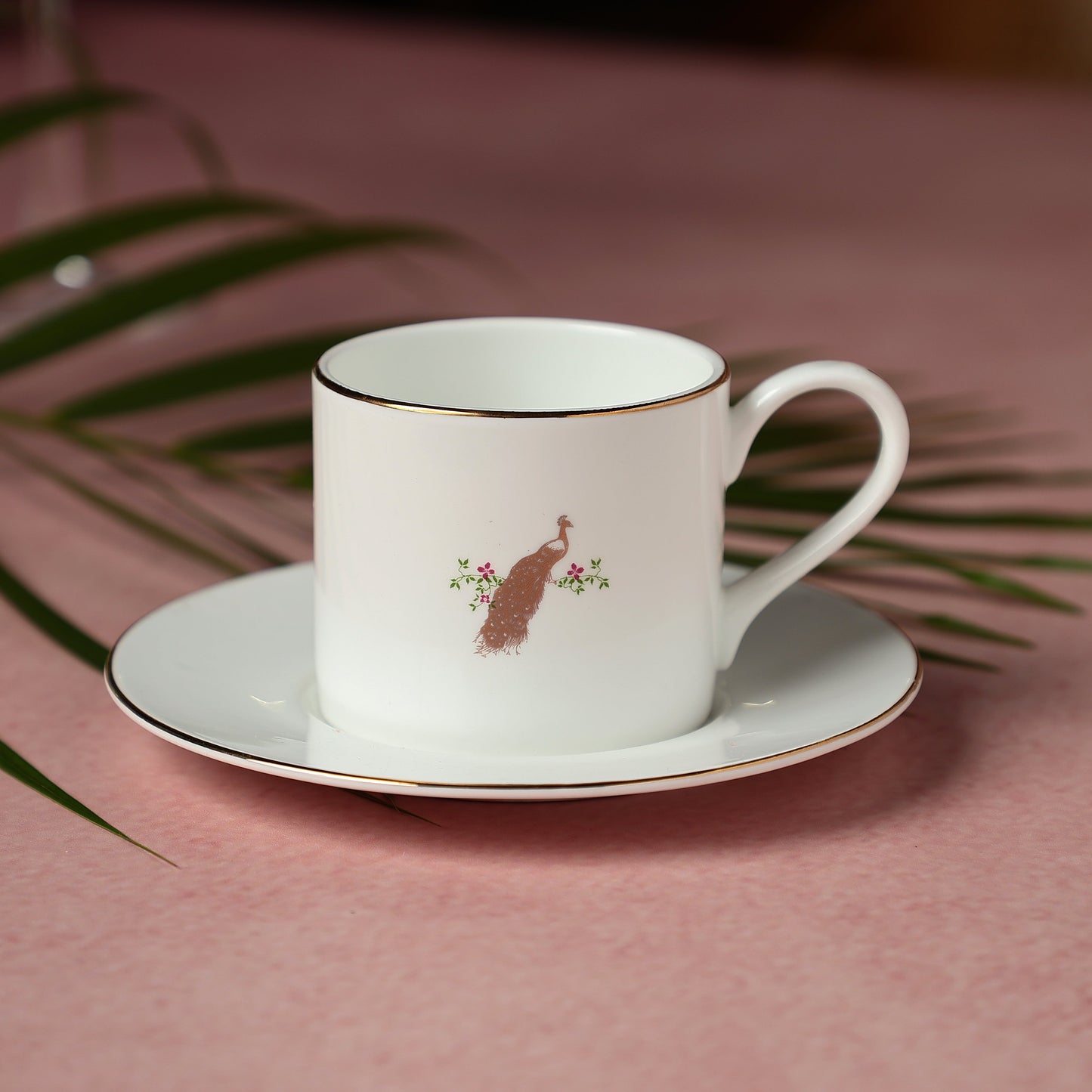 JCPL Luke Pristine Cup & Saucer, Set of 12 (6 Cups + 6 Saucers), (P406)