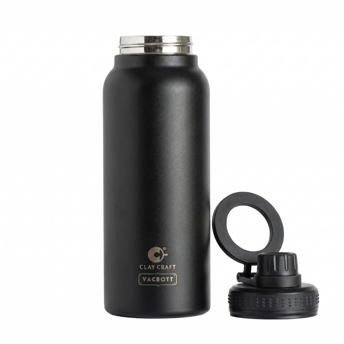 Vacbott MagHydro™, MagSafe Compatible Vacuum Insulated Double Walled Water Bottle 18 Hrs Hot & 24 Hrs Cold, Phone Stand, Tripod, Stainless Steel Flask, BIS Certified, 700ml