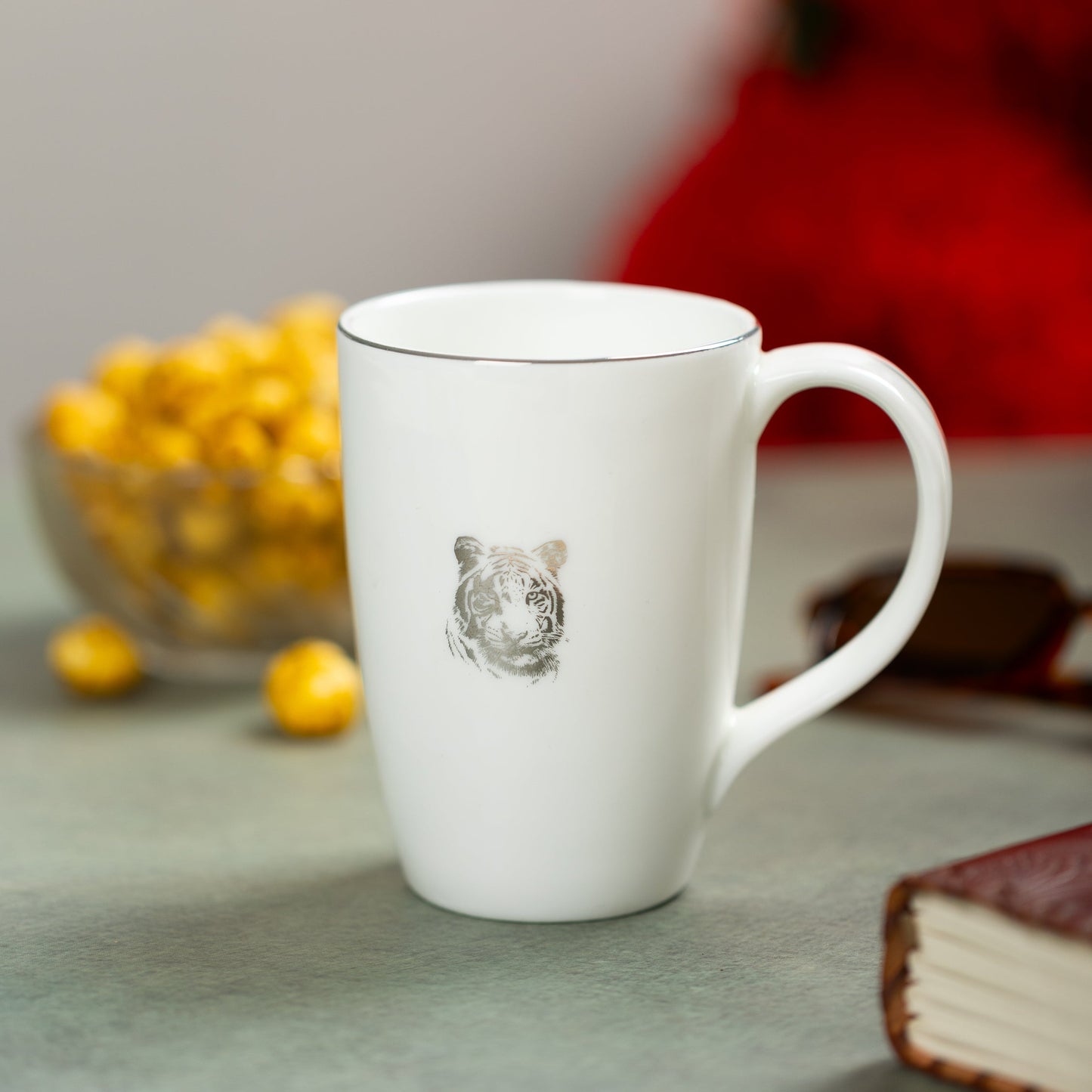 JCPL Orion Clark Tiger Milk & Coffee Mugs, 1 Pcs