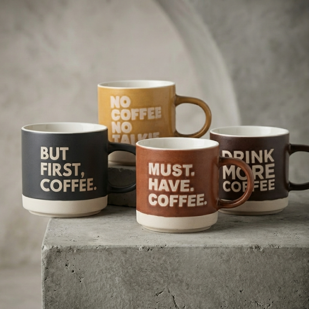 Revive Trunk Pebble Ceramic Coffee & Milk Mug, 400 ml, 1 Piece