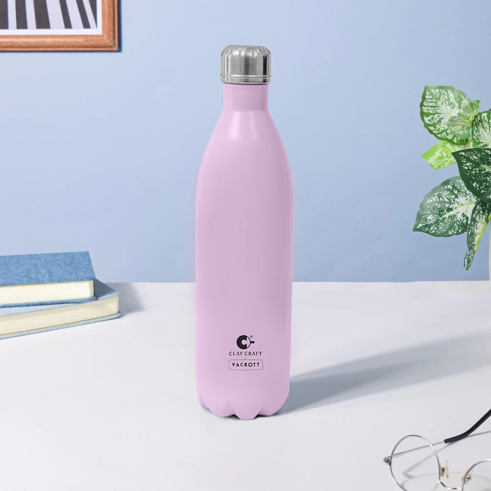 Vacbott Vaccum Bottle, 1000ml Stark Double Walled 24 Hours Hot and Cold Water Bottle, 1000 ml, BIS Certified
