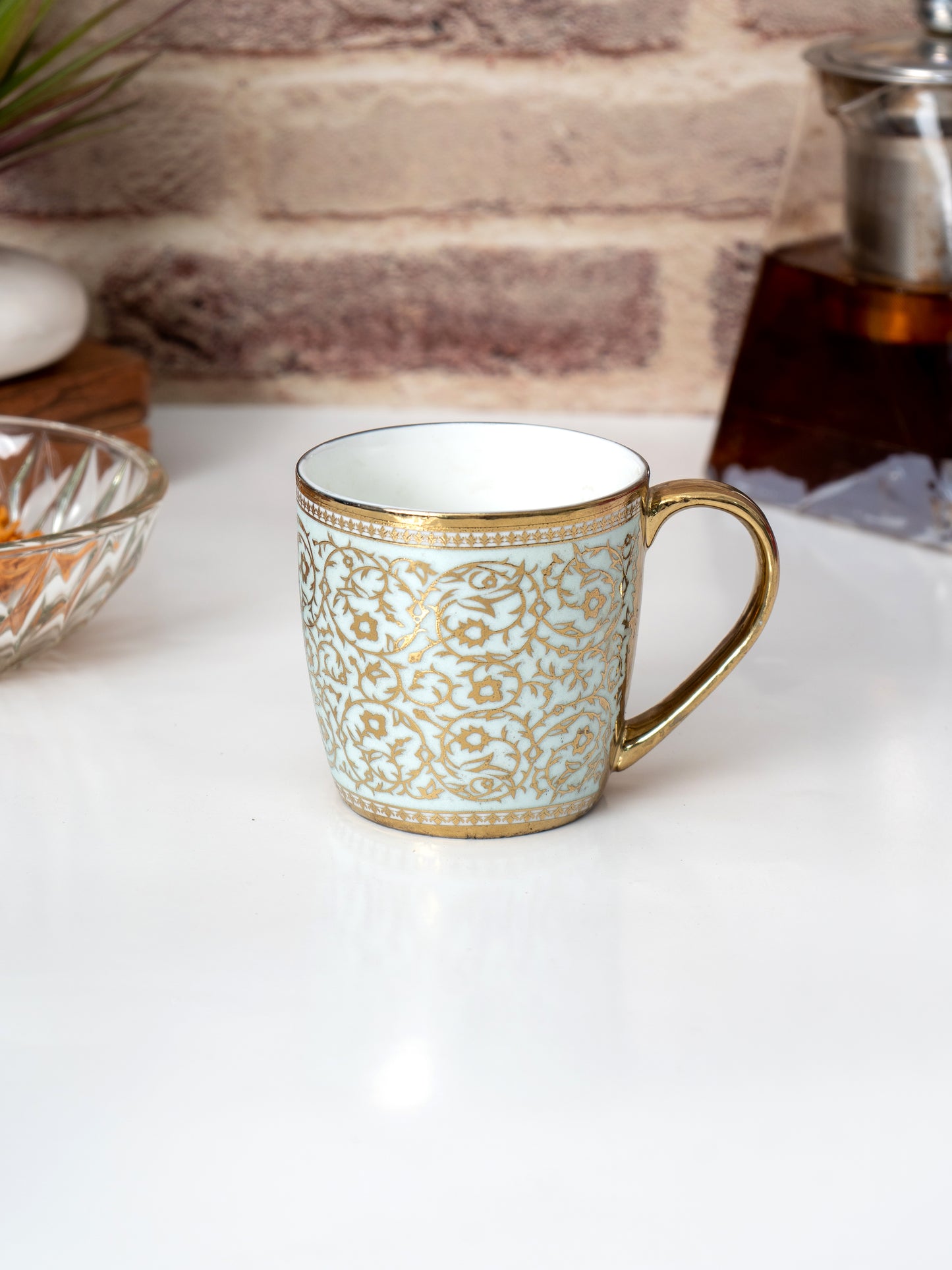 Alton Ebony Coffee & Tea Mugs, 200ml, Set of 6 (E646)