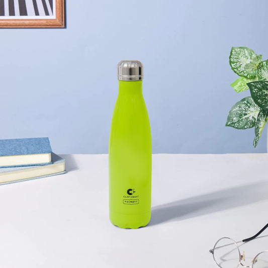 Vacbott Vacuum Bottle, 500ml Stark 18 Hours Hot & 24 Hours Cold  Water Bottle Vacuum Insulated Hot & Cold Flask, BIS Certified, 500 ml