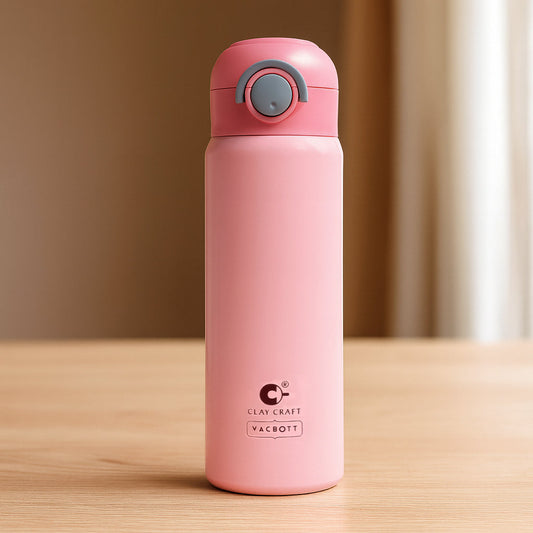 Vacbott Vacuum Bottle Sonic Pro One-Touch Lid Double Walled | 18 Hours Hot & 24 Hours Cold  Water Bottle Vacuum Insulated Hot & Cold Flask 550ml| BIS Certified
