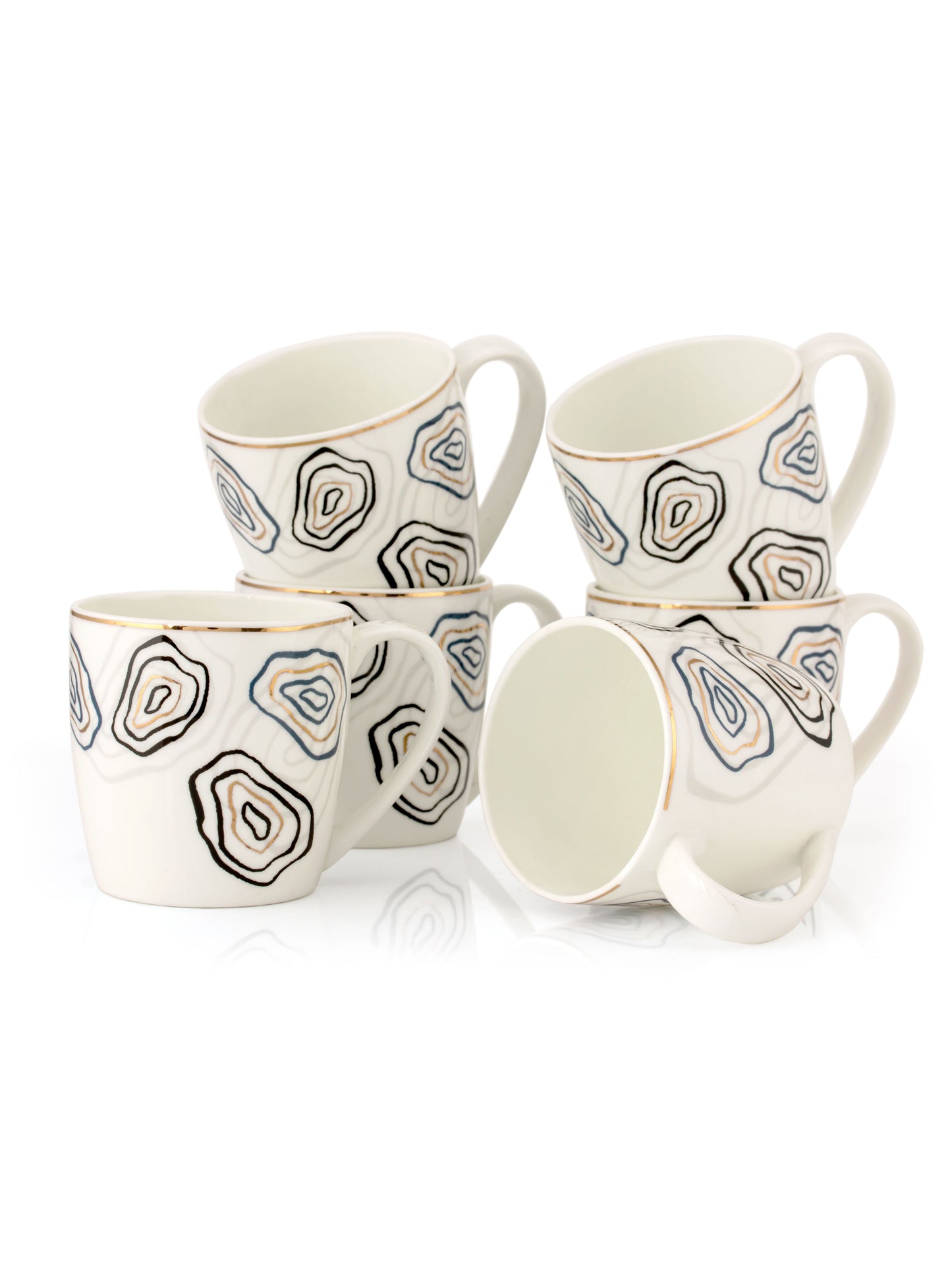 JCPL Alton Posh Coffee & Tea Mug Set of 6 (D405)