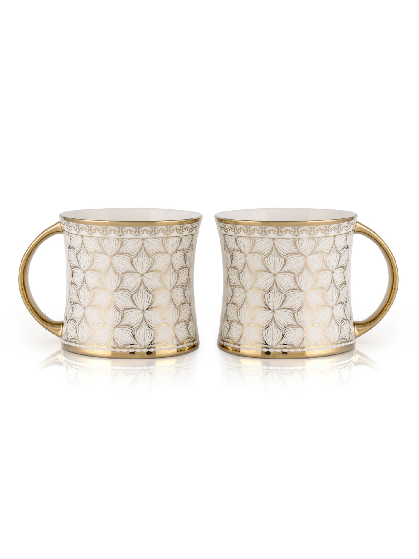 JCPL Diamond Ebony Coffee & Tea Mug Set of 6 (E609)