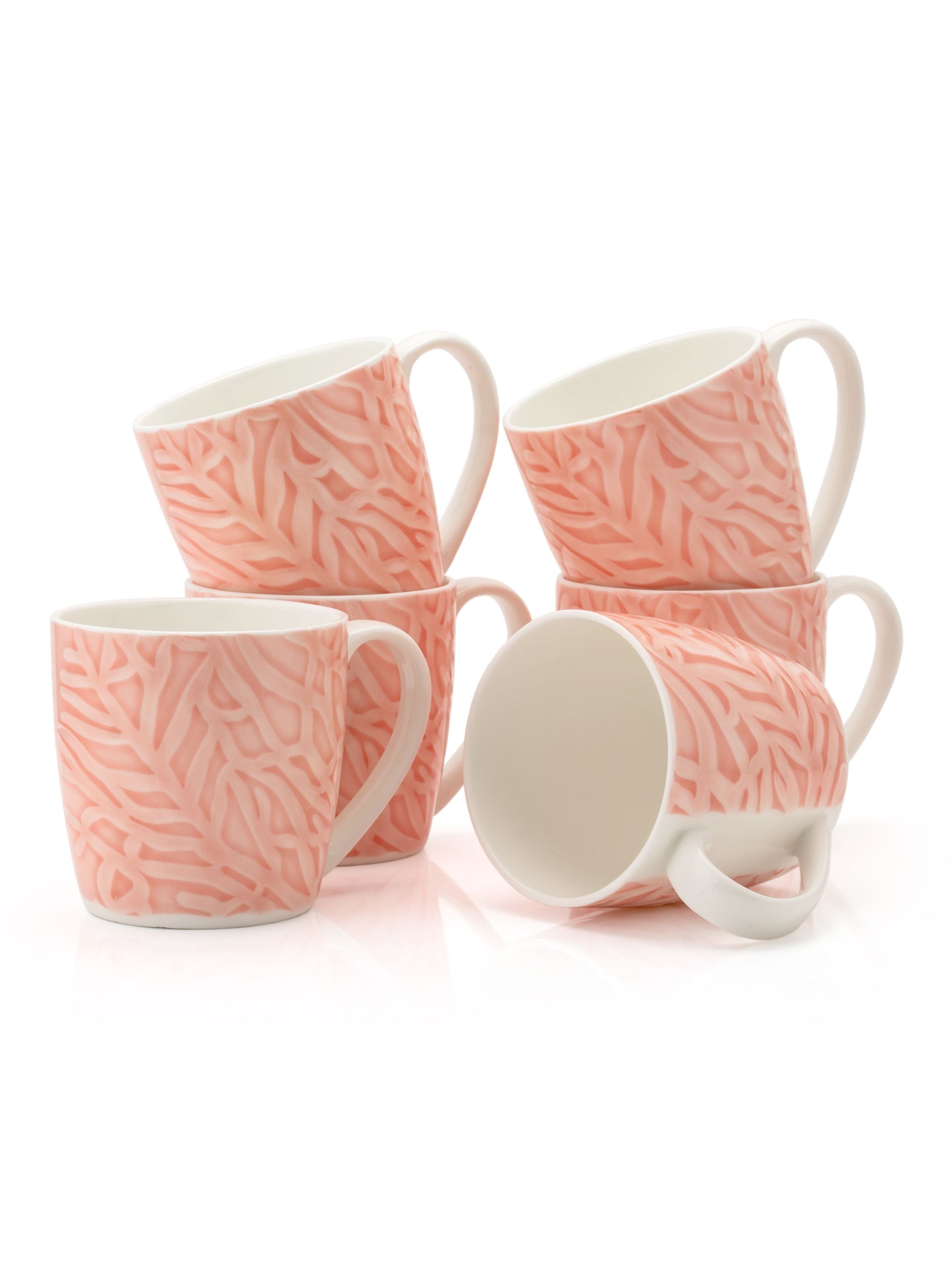 JCPL Alton Vanilla Coffee & Tea Mug Set of 6 (V411)