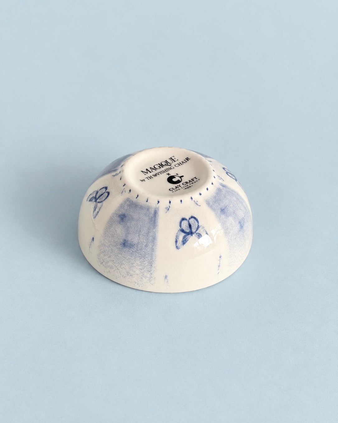 Magique By The Wishing Chair X Clay Craft, Blue Orchard Textures Koras 27 Cm Chip & Dip Serving Set