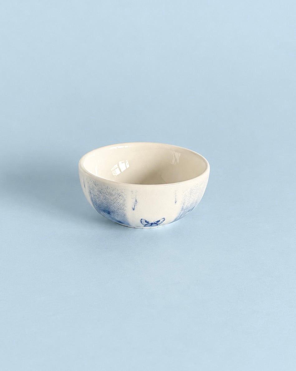 Magique By The Wishing Chair X Clay Craft, Blue Orchard Textures Koras 27 Cm Chip & Dip Serving Set