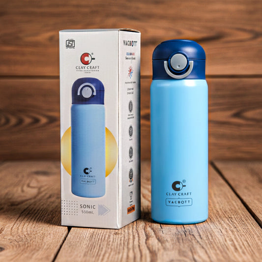 Vacbott Vacuum Bottle Sonic Pro One-Touch Lid | 24-Hour Hot & Cold 550ml| BIS Certified