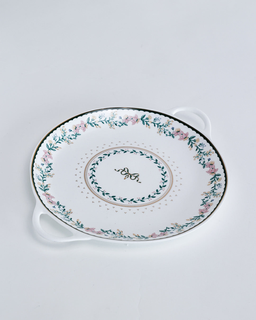 Magique by The Wishing Chair x Clay Craft, Emerald Ribbon Tawa Platter with Zing Medium mug Set