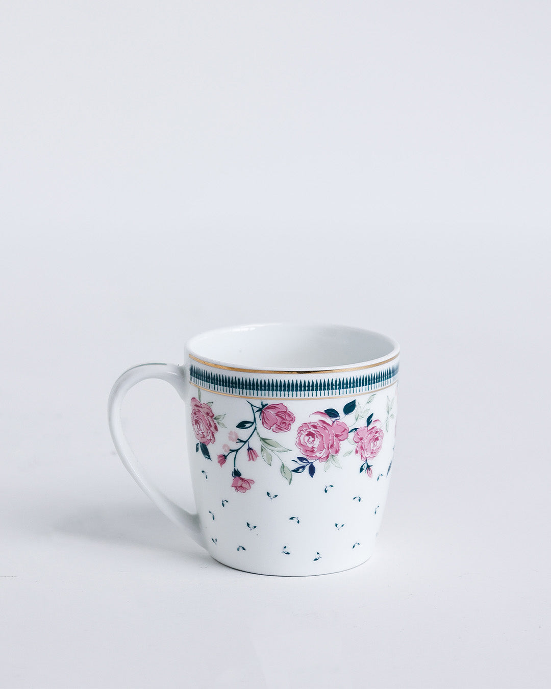 Magique by The Wishing Chair x Clay Craft, Portrait of a Rose 1 Charlie Platter with 4 Alton Mug Set