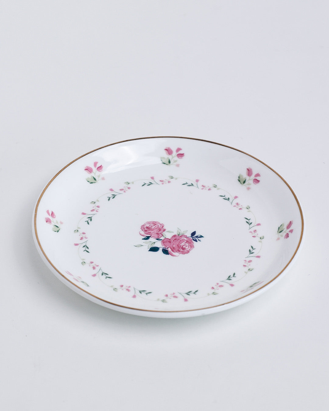 Magique by The Wishing Chair x Clay Craft, Portrait of a Rose 1 Big Charlie Platter with 4 Dessert  Mini Plates