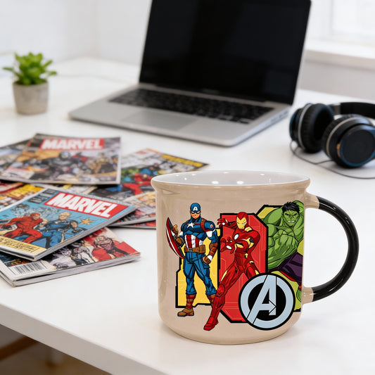 Marvel Marc Avenger 4th Cartoon Print Pebble Coffee & Milk Mug 1 Piece