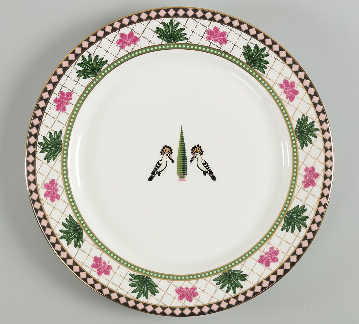 India Circus Cacatua Galerita's Realm Dinner Set - 20 Pieces, For Family of 6