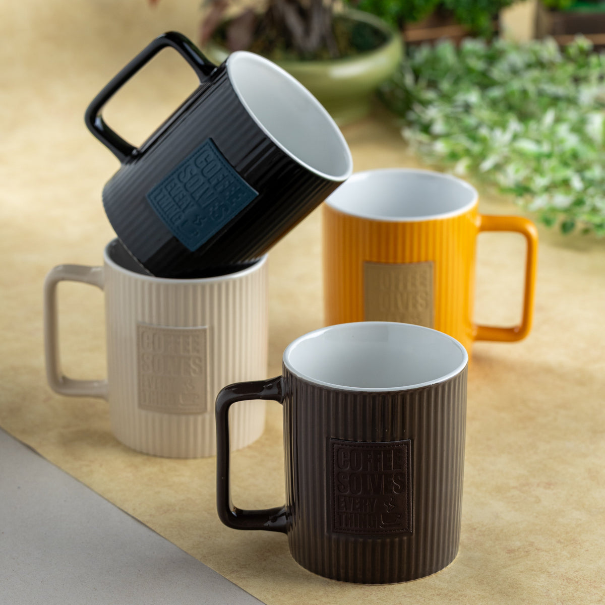 Kaffa Pebble Milk/Coffee Mug - 1 Pc - 400 ml (Kaffa K01)