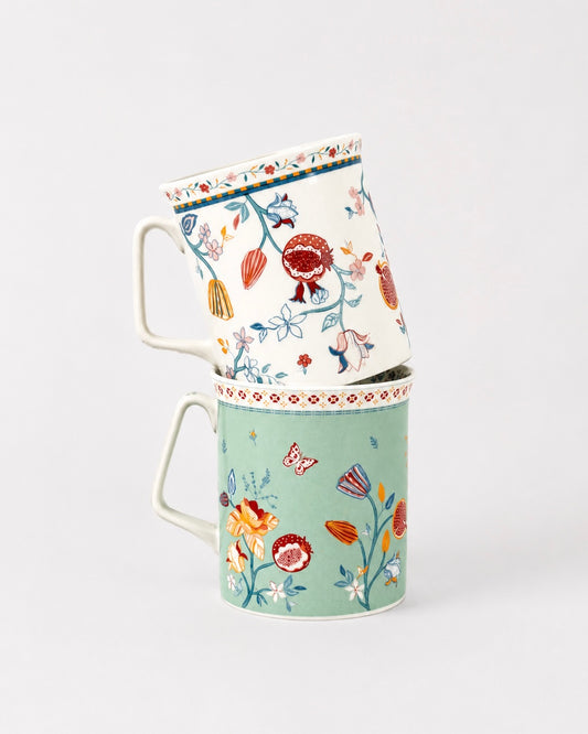 Magique by The Wishing Chair x Clay Craft, Endless Summer Polo Milk Mug, Set of 2, 300ml each