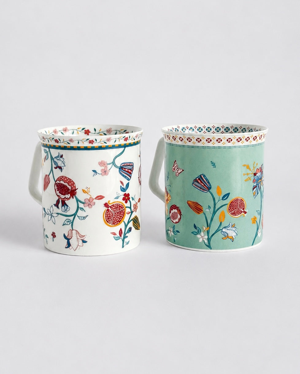 Magique by The Wishing Chair x Clay Craft, Endless Summer Polo Milk Mug, Set of 2, 300ml each