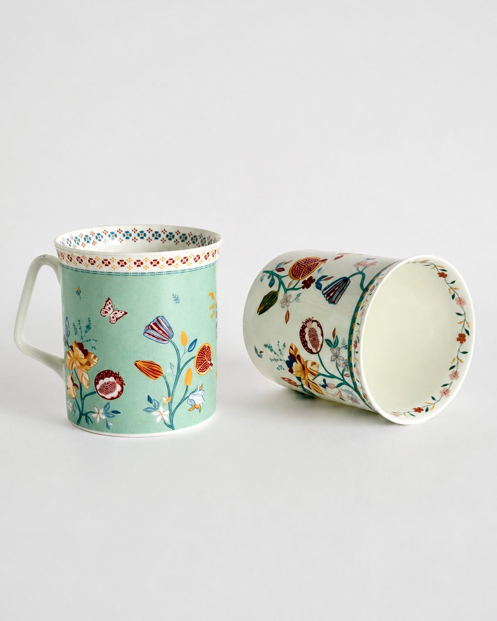 Magique by The Wishing Chair x Clay Craft, Endless Summer Polo Milk Mug, Set of 2, 300ml each