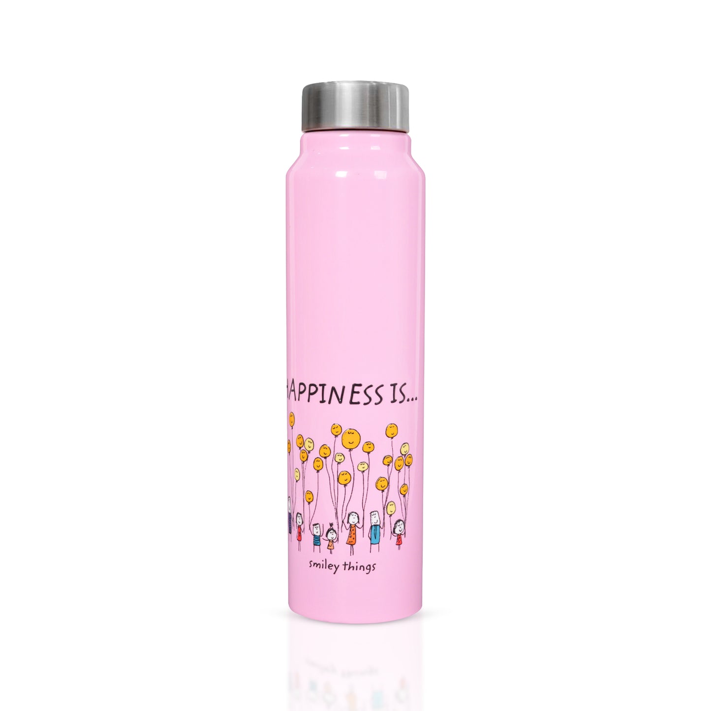 Vacbott Happiness is... Single Walled Non Insulated Water Bottle
