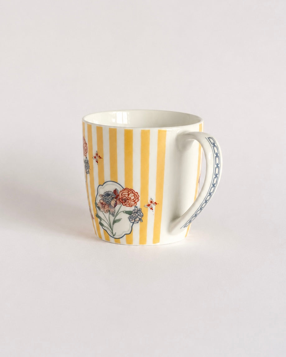 Magique x Clay Craft – Bloom Society Alton Coffee Mug Set of 6, 180 ml-(BS462)