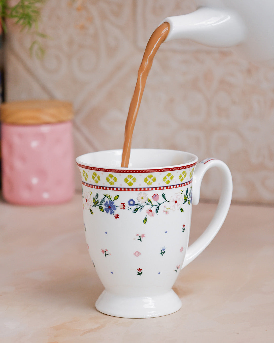 Magique x Clay Craft – Indian Summer Alley Milk/ Coffee Mug, 1 Piece, 300 ml