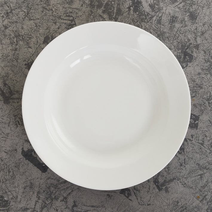Clay Craft Basic Soup Plate 7" 1 Piece Plain White