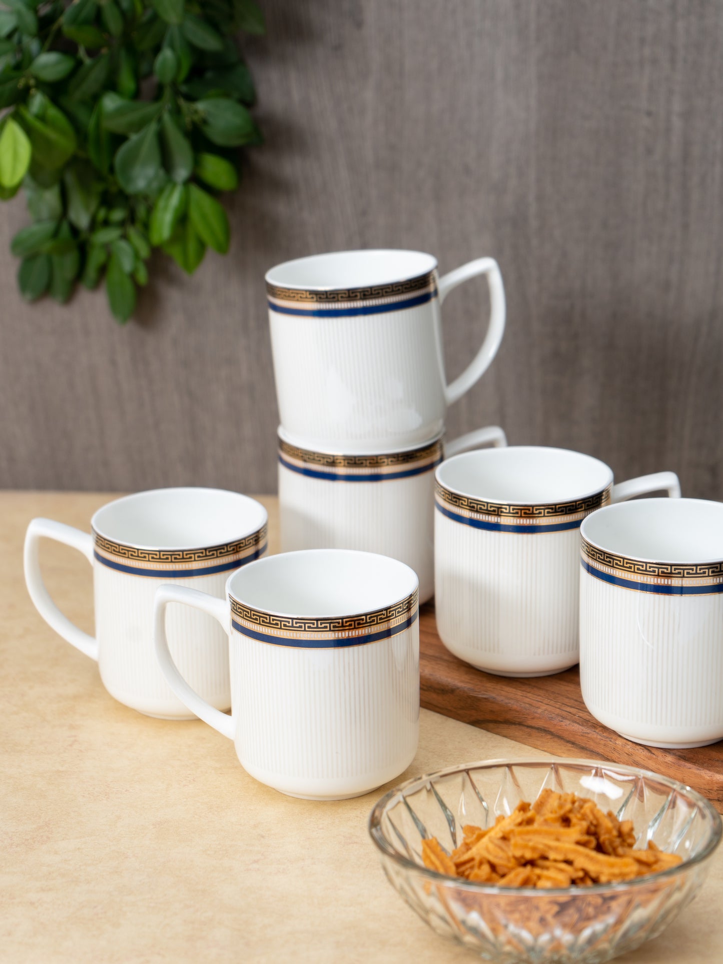 JCPL Aroma Jiva Coffee Mug/ Tea Cup, 220ml, Set of 6, AS5