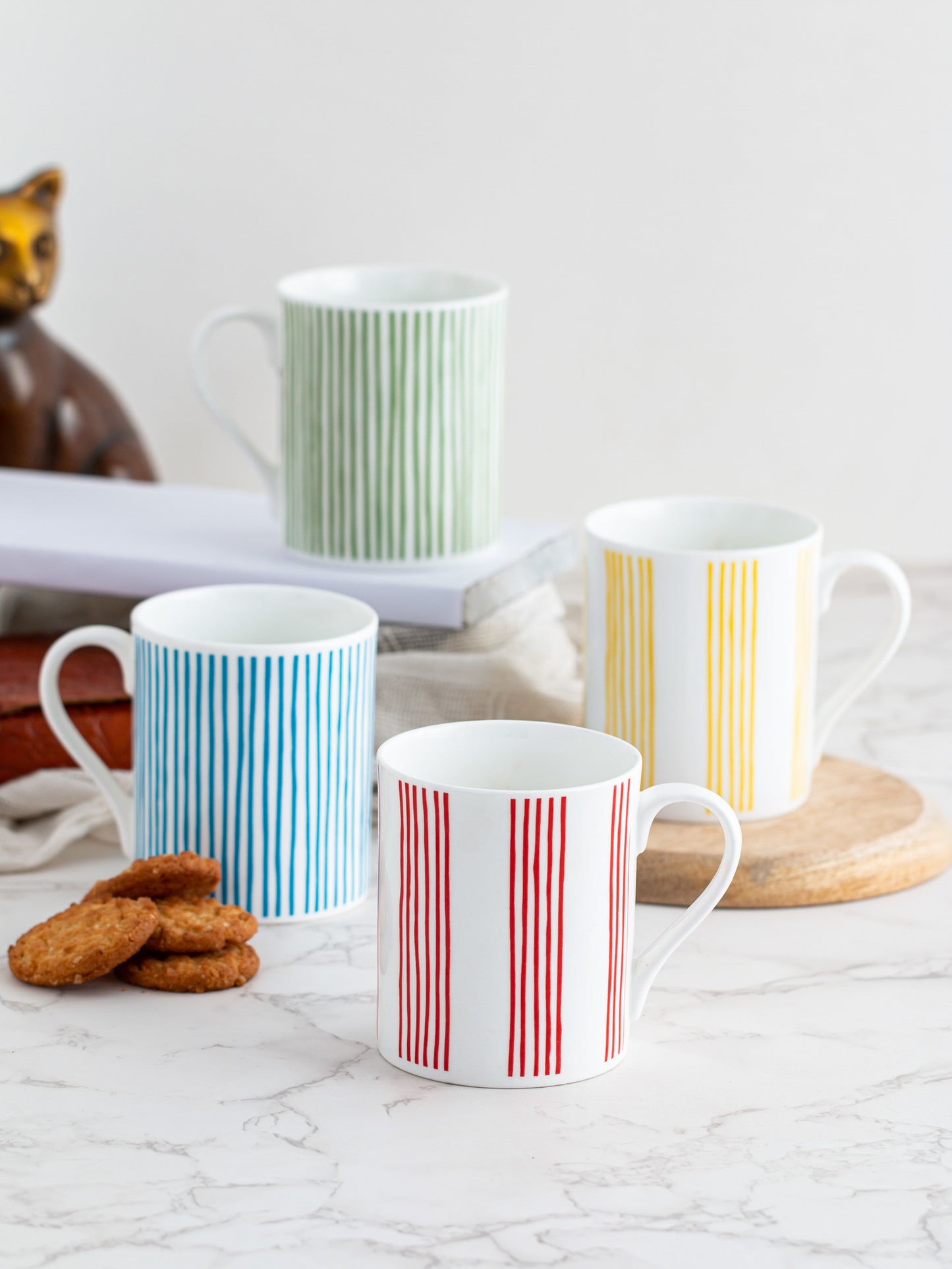 Swing Coffee & Milk Mug, 350ml, 1 Piece (Stripes)