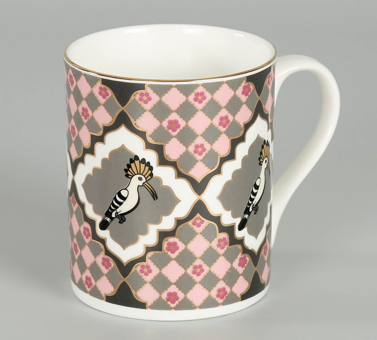 India Circus Cacatua Galerita's Realm Coffee & Milk Mug Set of 2