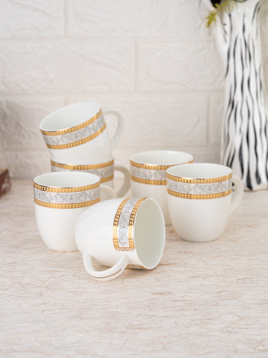 JCPL Aroma Skylight Coffee Mug/ Tea Cup, 210ml, Set of 6, Meraki (AS9)
