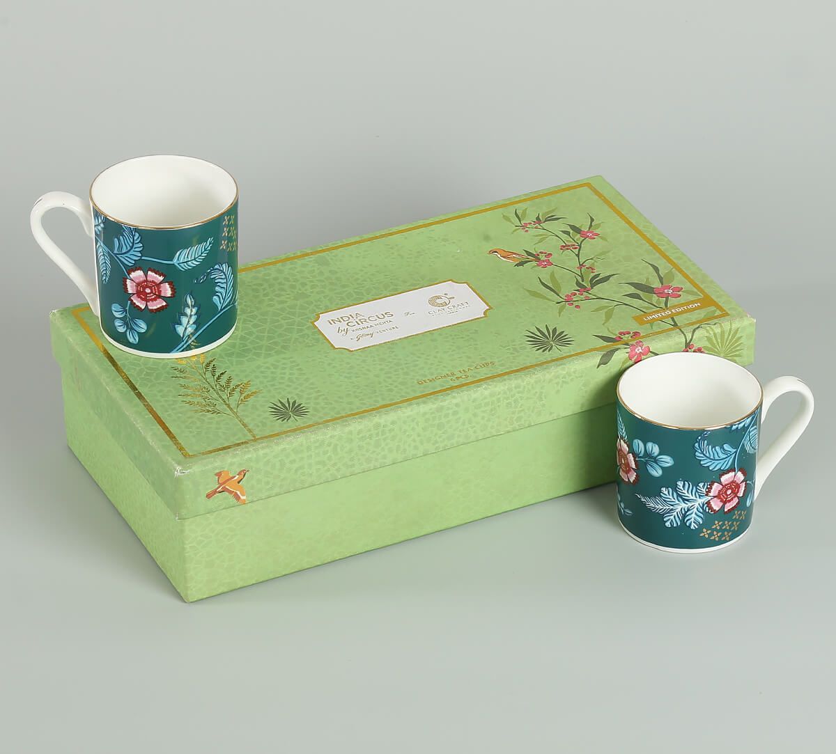 India Circus Marine Opulence Coffee & Tea Mug Set of 6
