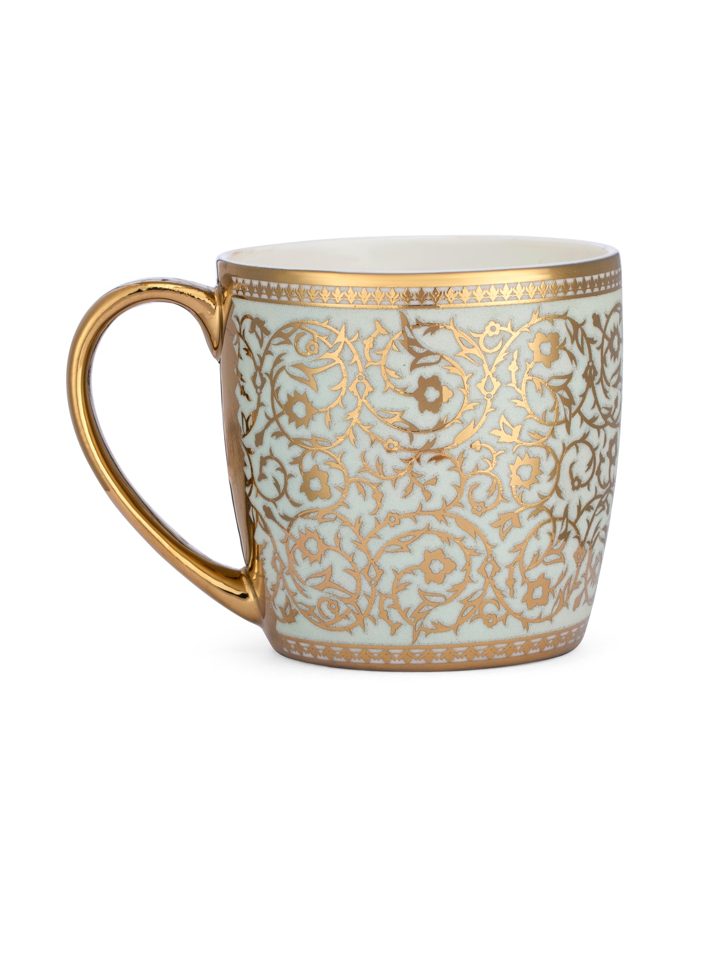 Alton Ebony Coffee & Tea Mugs, 220ml, Set of 6 (E646)