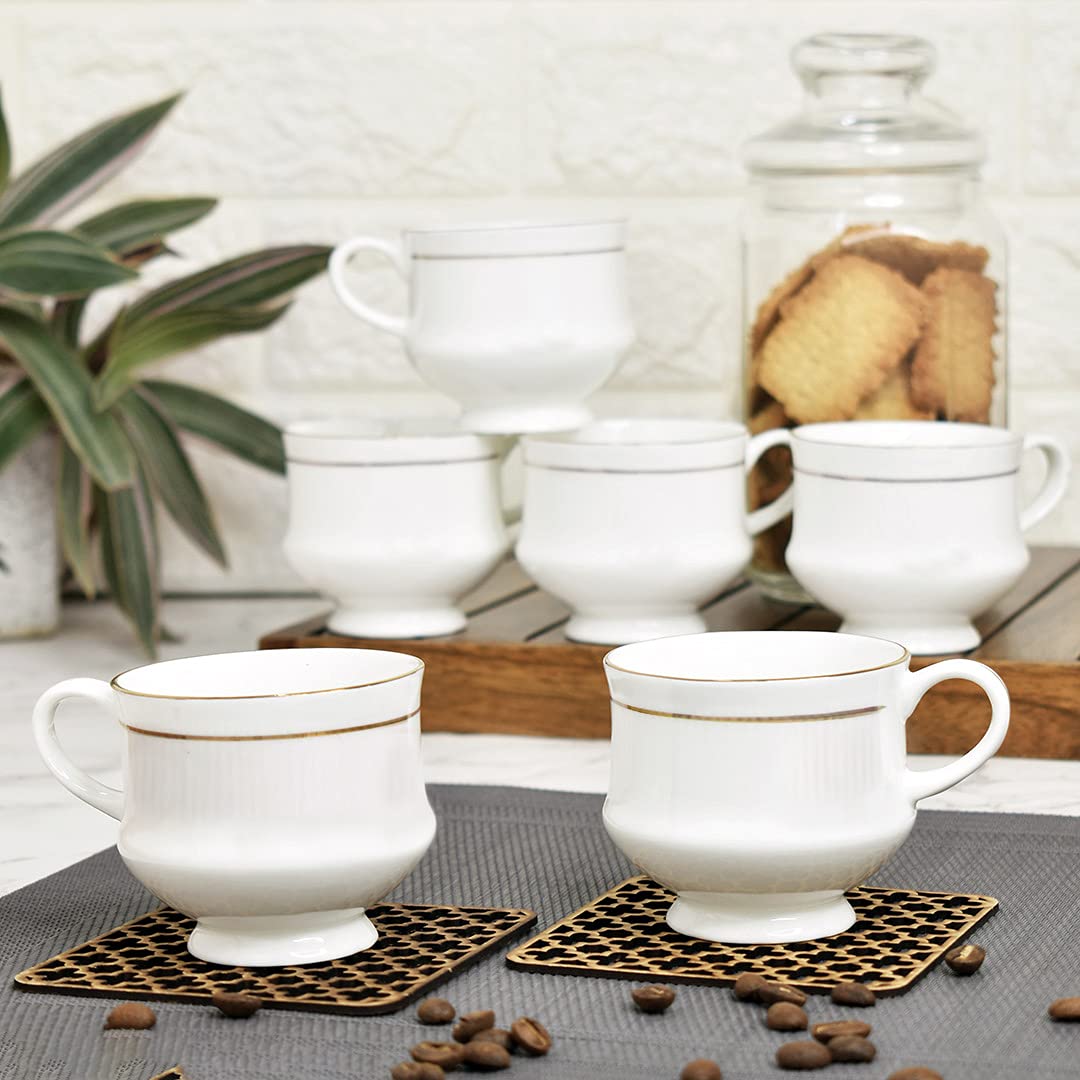 Mona Coffee & Tea Mugs, 210ml, Set of 6