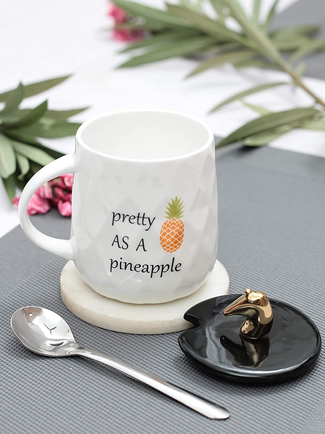 JCPL Zest Pineapple Coffee & Milk Mug, 330ml, 1 Piece (PN02)