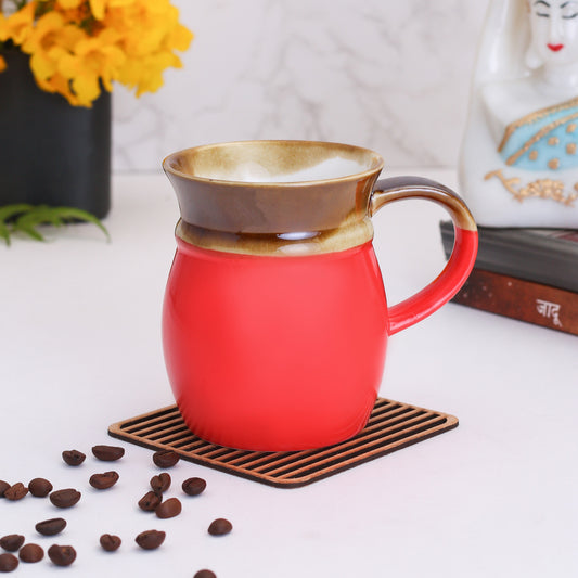 Coco Creme Coffee & Milk Mug, 330ml, 1 Piece (CO1) - Clay Craft India