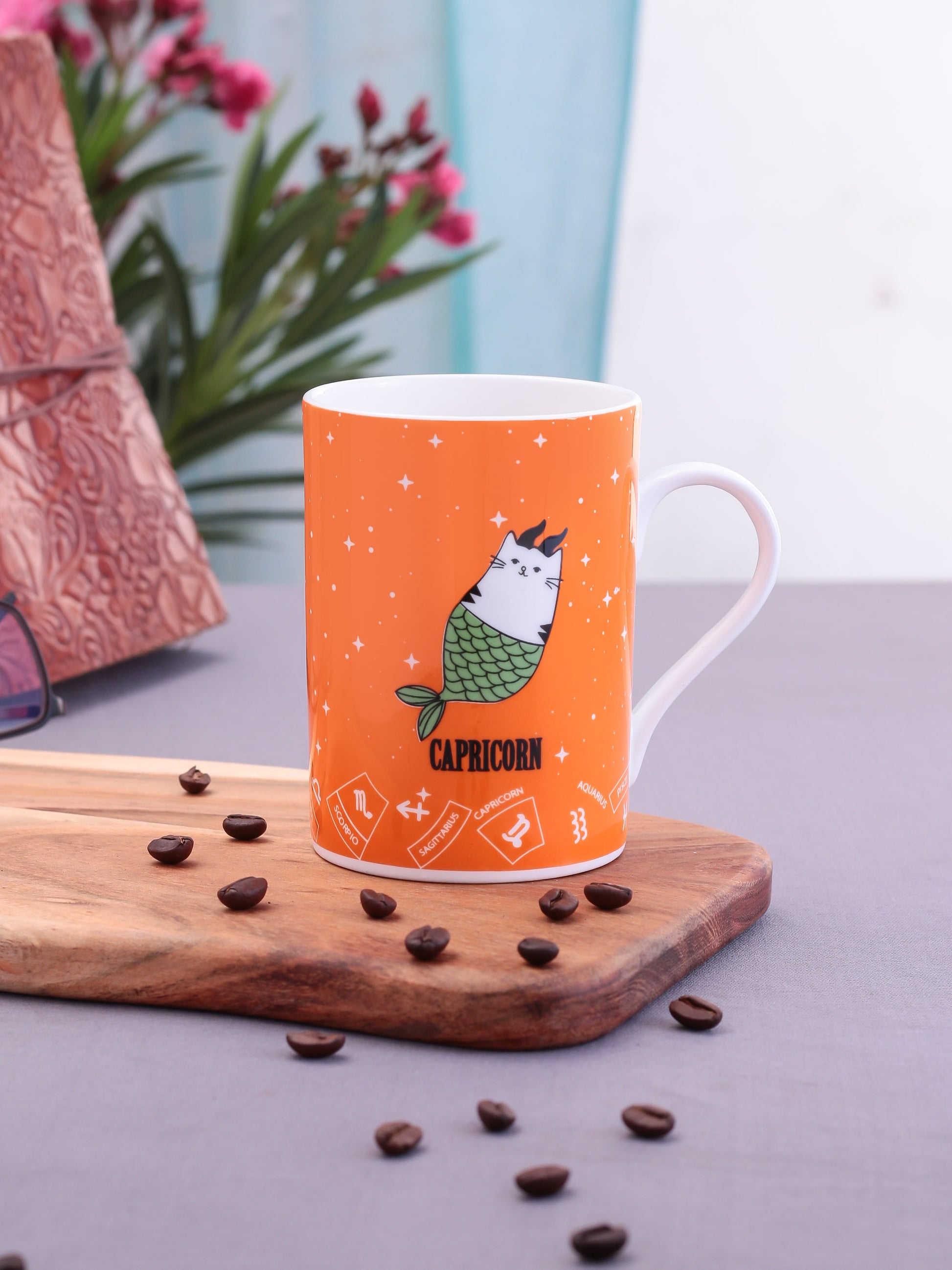 Pride Zodiac Capricon Coffee & Milk Mug, 310ml, 1 Piece - Clay Craft India