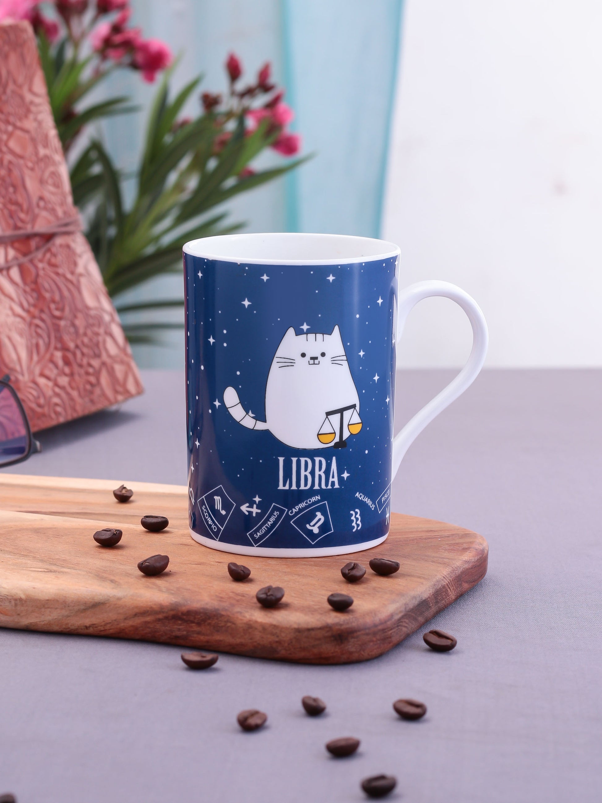 Pride Zodiac Libra Coffee & Milk Mug, 310ml, 1 Piece - Clay Craft India