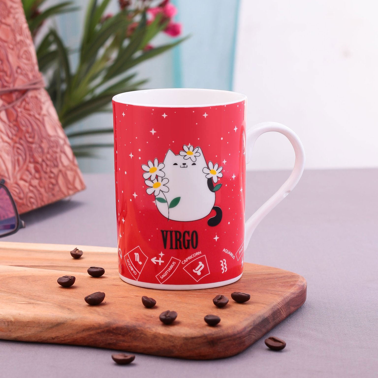 Pride Zodiac Virgo Coffee & Milk Mug, 310ml, 1 Piece - Clay Craft India
