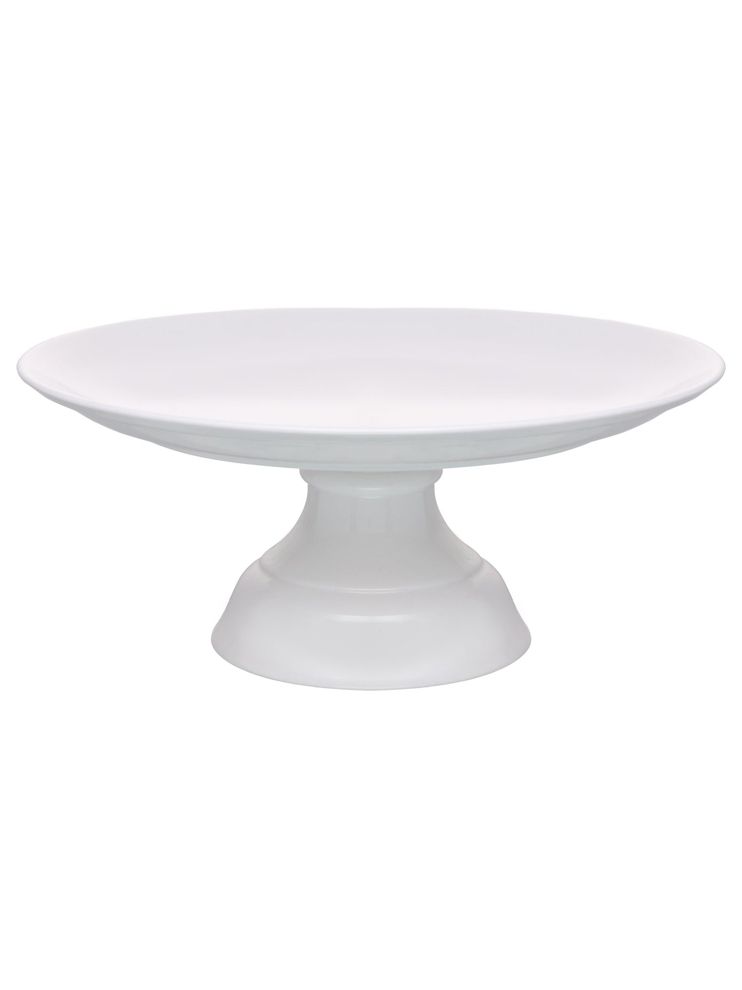 Clay Craft Basic Cake Stand 1 Piece Plain White - Clay Craft India