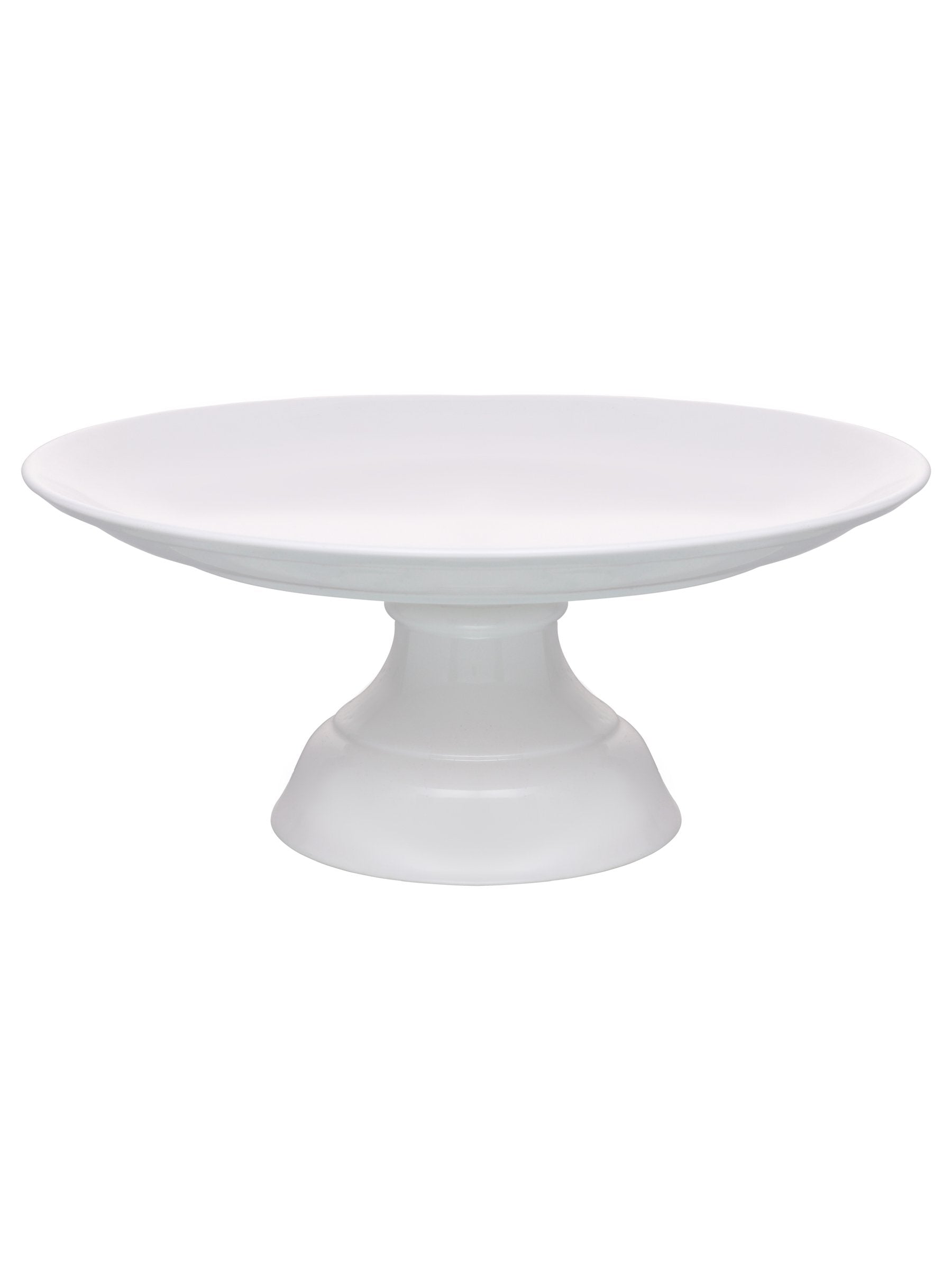 Clay Craft Basic Cake Stand 1 Piece Plain White - Clay Craft India