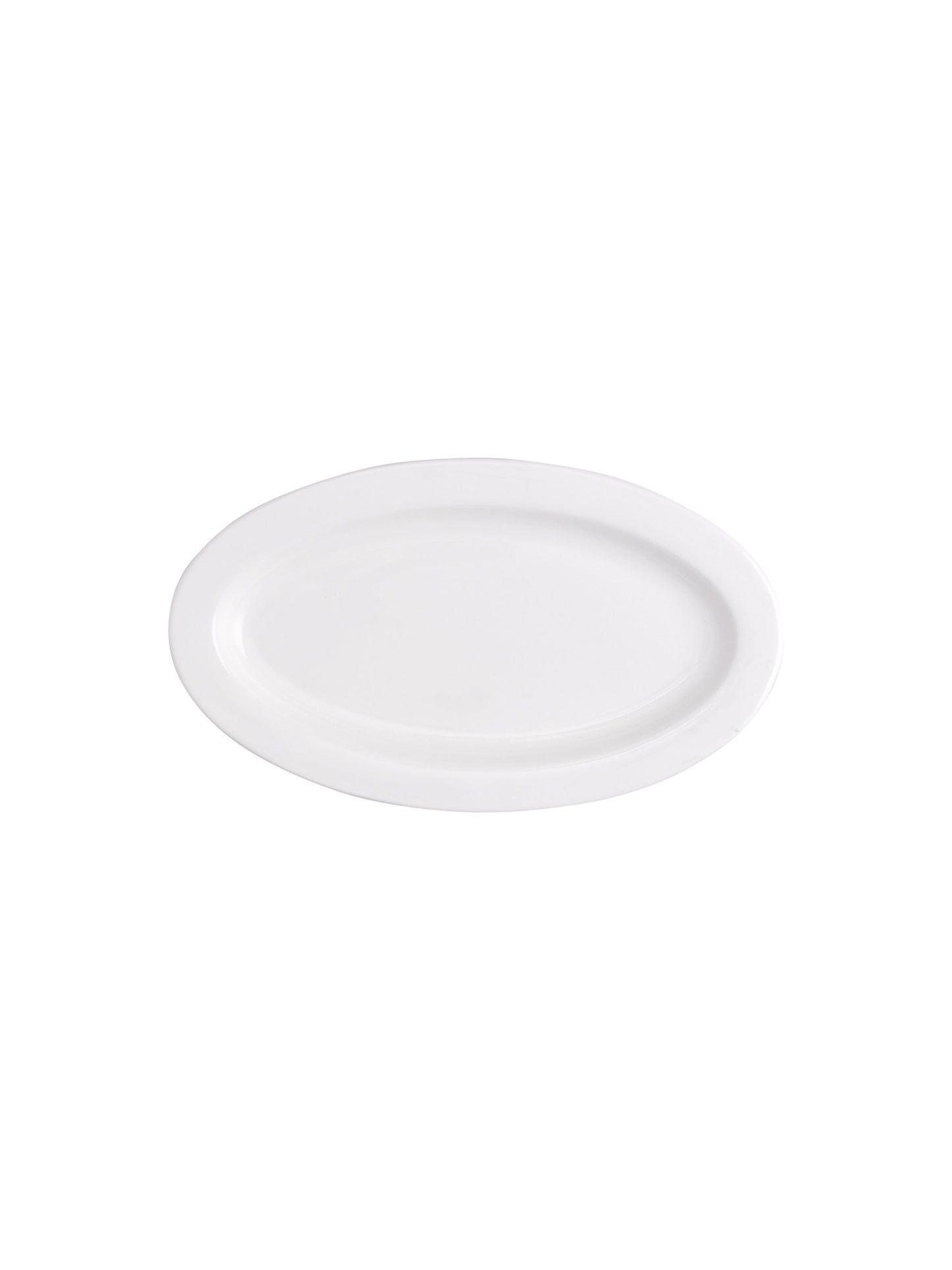 Clay Craft Basic Platter Oval Small, Medium & Big 3 Piece Plain White - Clay Craft India