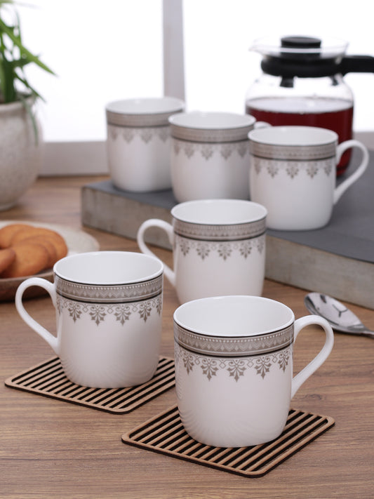 Asian Super Coffee & Tea Mugs, 200ml, Set of 6 (S369)
