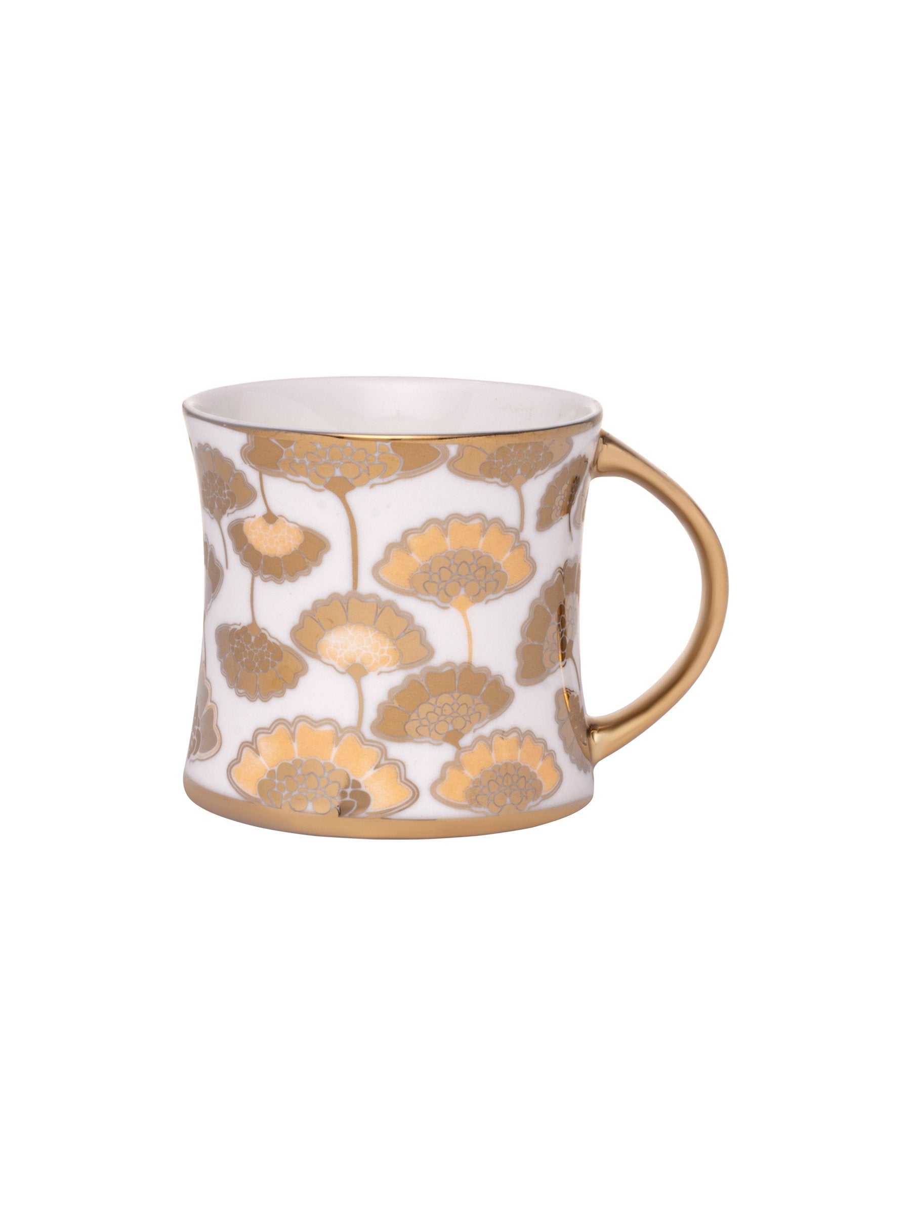Diamond Ebony Coffee & Tea Mugs, 170ml, Set of 6 (E680) - Clay Craft India
