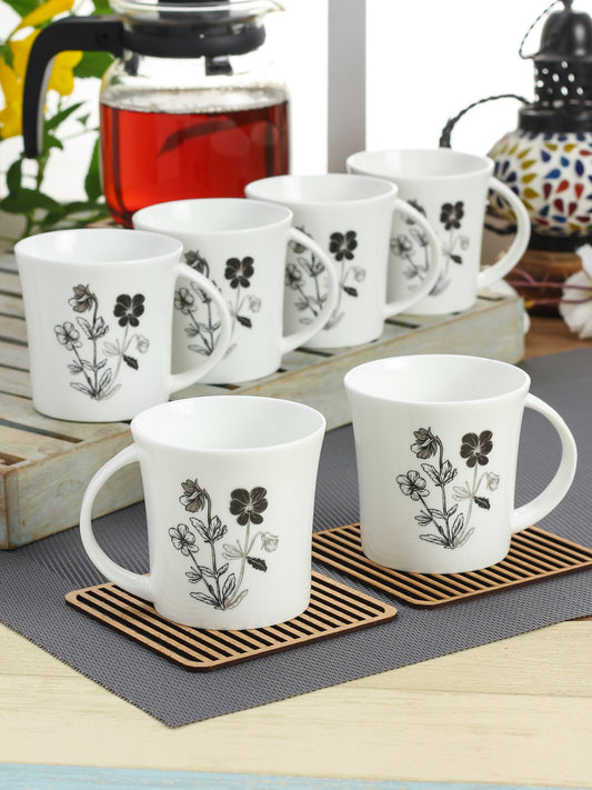 Heaven Microwave Coffee & Tea Mugs, 170ml, Set of 6 (MW27) - Clay Craft India