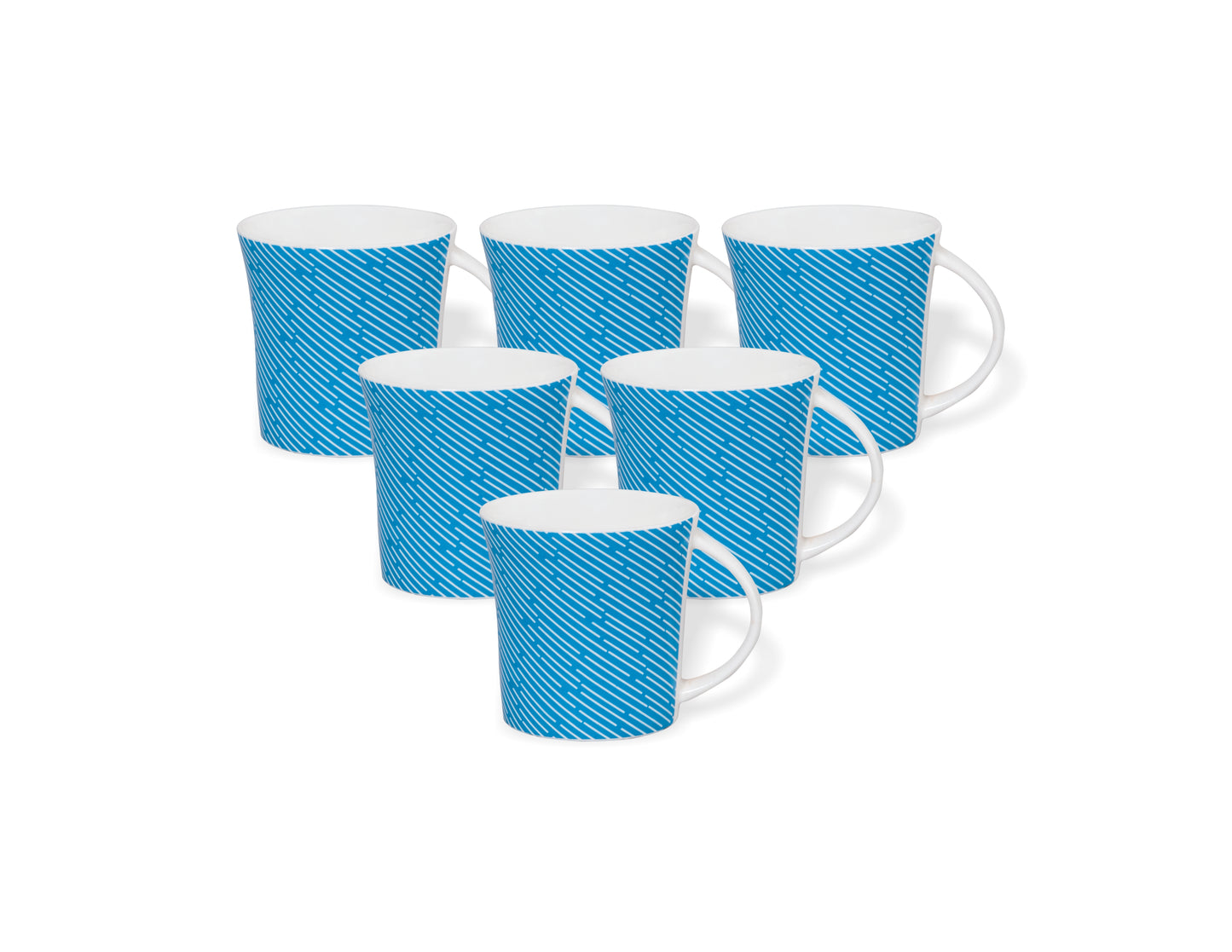 Jackson Hilton Coffee & Tea Mugs, 160ml, Set of 6 (H313)